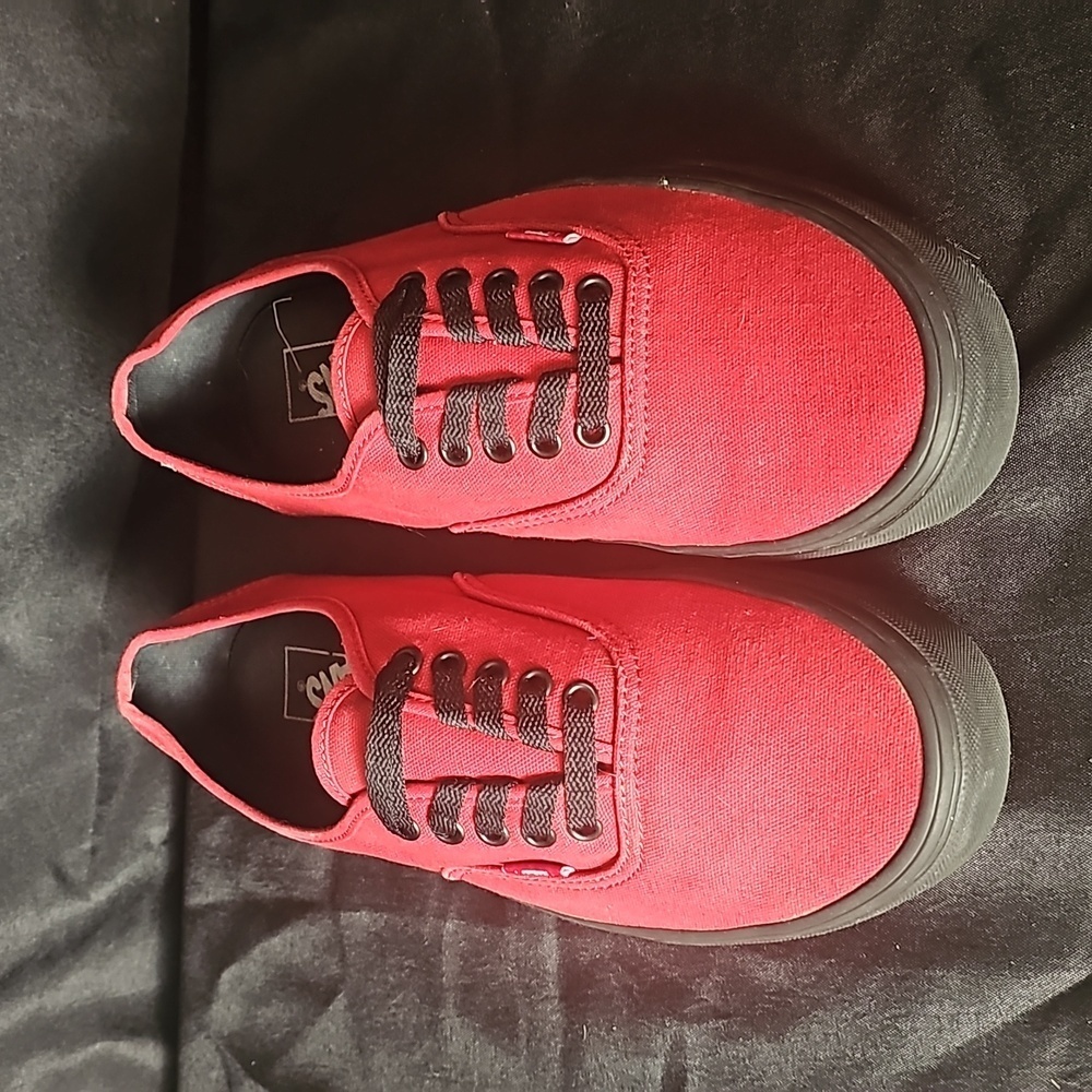 Vans Red and Black Sneakers
